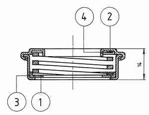 Federpaket komplett WB 415 916-X